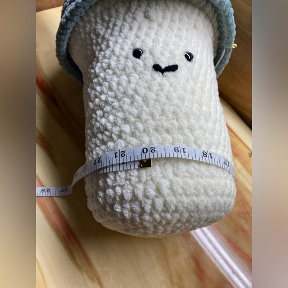 Handmade Crochet Mushroom Accent Pillow - Picture 5 of 8